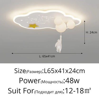 Decorbites™ Wolken-Flugzeug-Lüster: Moderne Deckenleuchten für Kinderzimmer