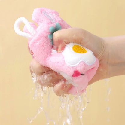 Decorbites™ Süßes Cartoon-Tier Handtuch Doppellagiges Verdicktes Handtuch für Kinder Zuhause Küche