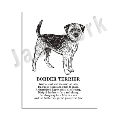 Decorbites™ Hunderassen-Poster: Chinesischer Nackthund, Chesapeake Bay Retriever, Brüsseler Griffon, + Mehr