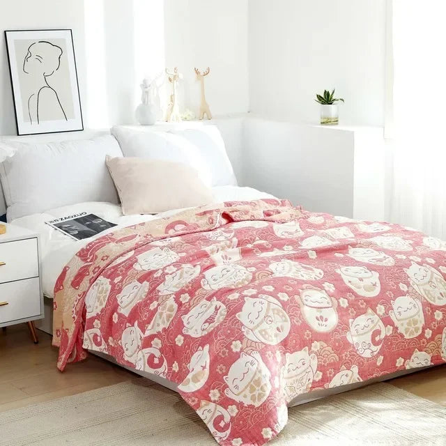 Cotton Gauze Boho Quilt