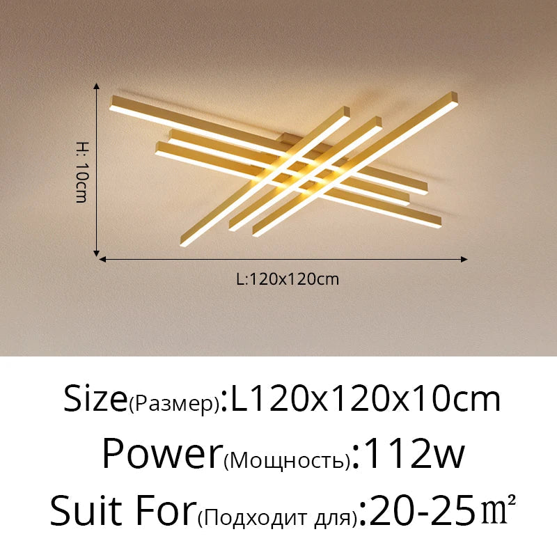 Decorbites™ Gold Schwarz Aluminium LED-Kronleuchter für Schlafzimmer Esszimmer Wohnzimmer Beleuchtung