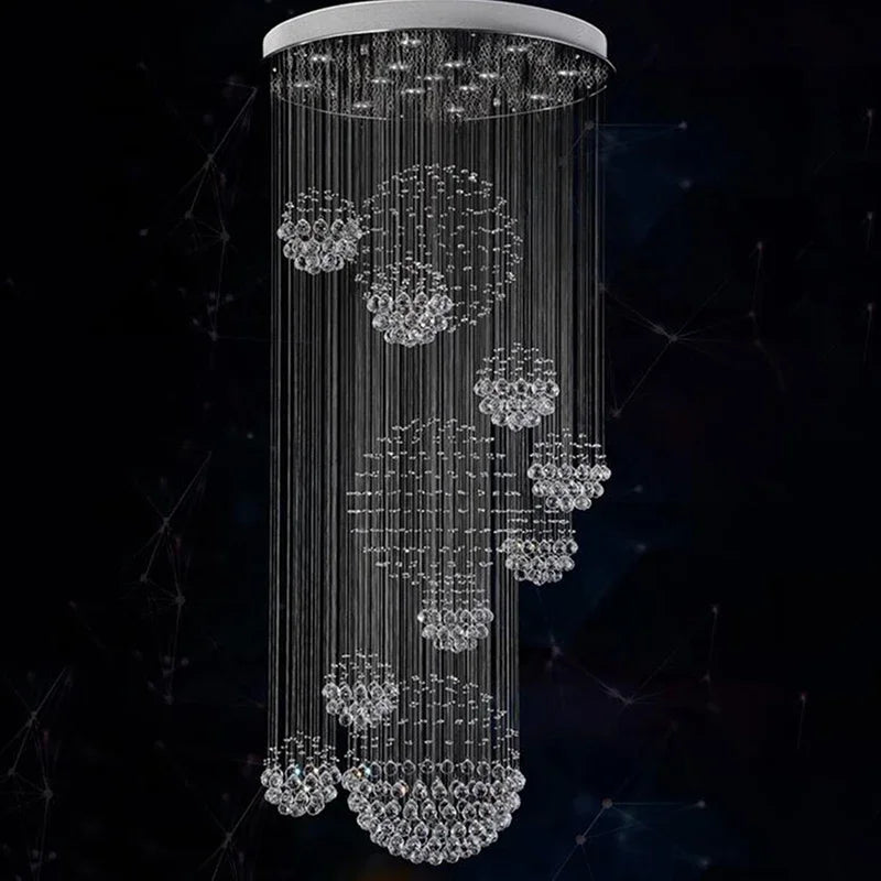 Decorbites™ Kristallkugel-Lüster - Große Kristallleuchter-Design - D80xH300cm