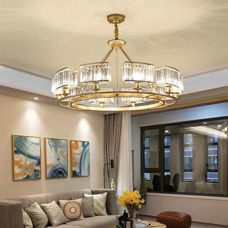 Decorbites™ Kupferkristall-Lüster: Moderne LED-Deckenleuchte für Heimdekoration & Atmosphäre, Wohnzimmer, Esszimmer, Schlafzimmer