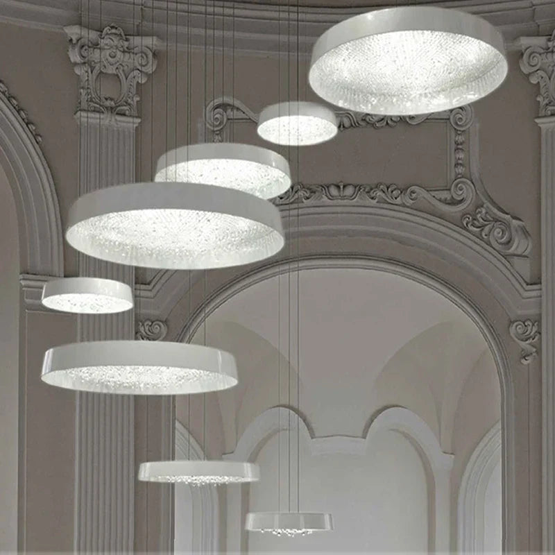 DecorBites™ Clear Crystal Pendant Light Chandelier for Living Room & Bedroom