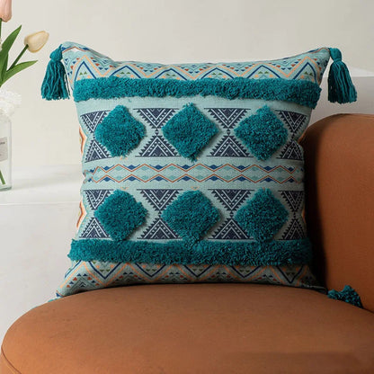 Decorbites™ Boho-Fransen-Kissenbezüge 45x45 - Luxuriöse Dekorative Kissen für Sofa und Bett