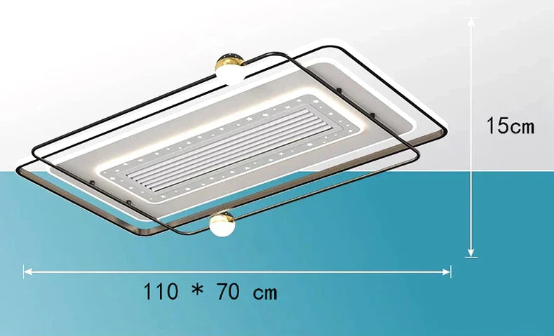 Decorbites™ Kinderzimmer-Deckenventilator mit Fernbedienung und modernem LED-Licht