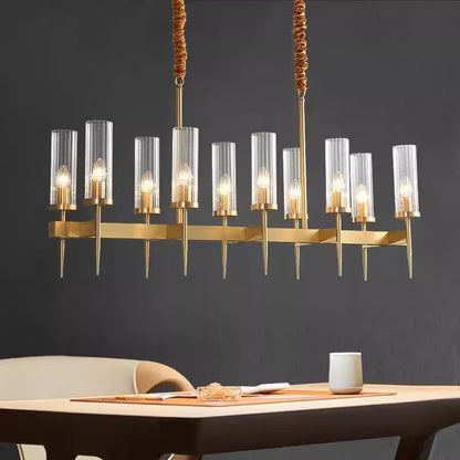 Decorbites™ Vergoldete nordische LED-Kronleuchter für das Wohnzimmer | Luxuriöse hängende Pendelleuchte
