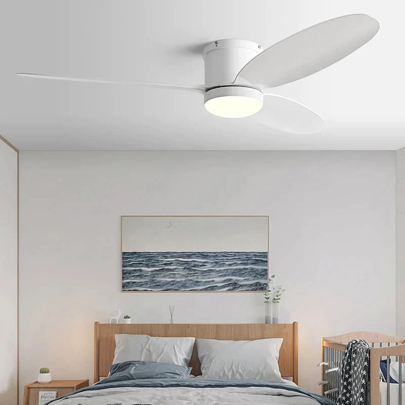 Decorbites™ Schwarze DC-Deckenventilatorleuchte mit Fernbedienung und LED-Kronleuchter