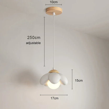 Decorbites™ Sahneblumenanhängerleuchte: Moderner nordischer Stil-Lüster für Schlafzimmer & Wohnzimmer