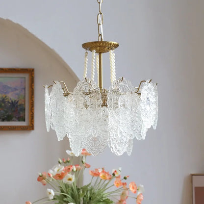 Decorbites™ Klar-Glas-LED-Kronleuchter: Moderner französischer Stil für Wohnzimmer, Schlafzimmer, Küche.