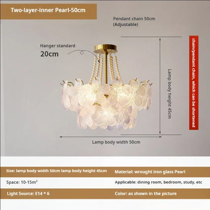 Decorbites™ Blattloser Kristall-Lüster: Moderne französische Beleuchtung für Wohnzimmer und Schlafzimmer