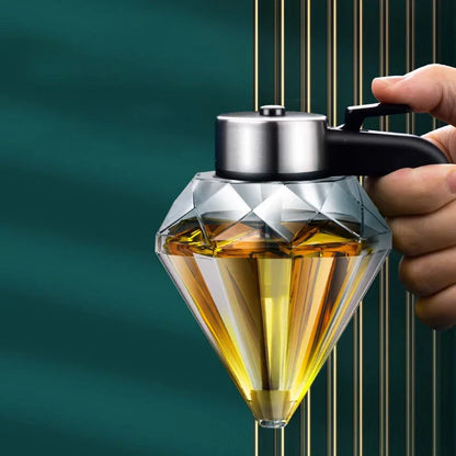 Decorbites™ Diamantglas-Sirup-Honig-Spender Küchen-Gewürzbehälter Glas