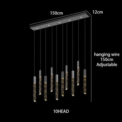 Decorbites™ Kristall-Chrom-LED-Kronleuchter: Luxuriöse Duplex-Treppen-Loft-Pendant-Lampe für das Wohnzimmer