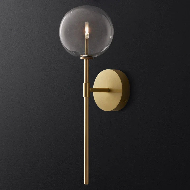 Decorbites™ Klare Glasballen Lange Wandlampe - Retro-Stil für Wohnzimmer, Schlafzimmer, Küche
