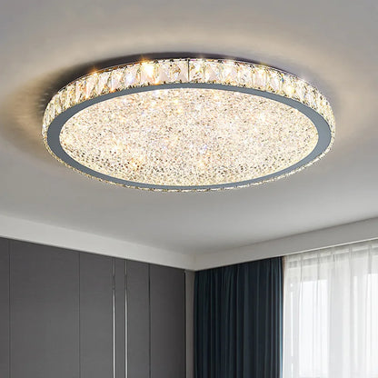Decorbites™ Kristall-Runder LED-Deckenleuchter - Moderne Edelstahlleuchte