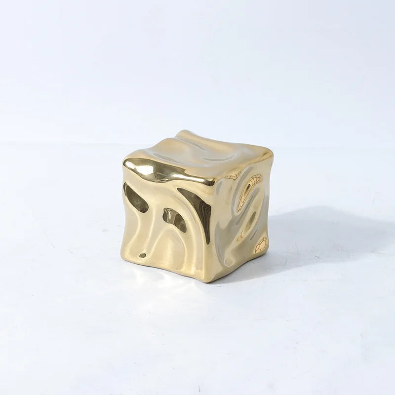 Gold Irregular Fold Figurine