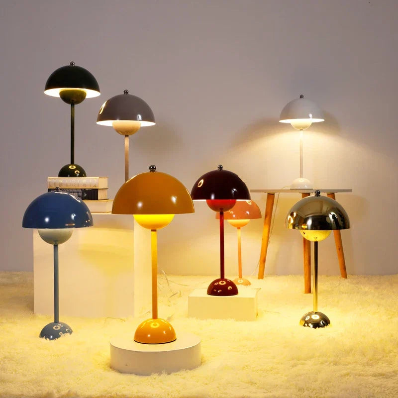 Decorbites™ Eisen-Pilzförmige Macaron-Tischlampe - Moderne Minimalistische LED-Heimdekoration