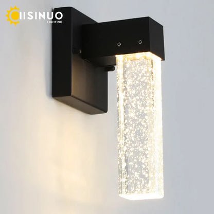 DecorBites™ Crystal LED Outdoor Wall Light IP65 Waterproof Sconce for Balcony Garden