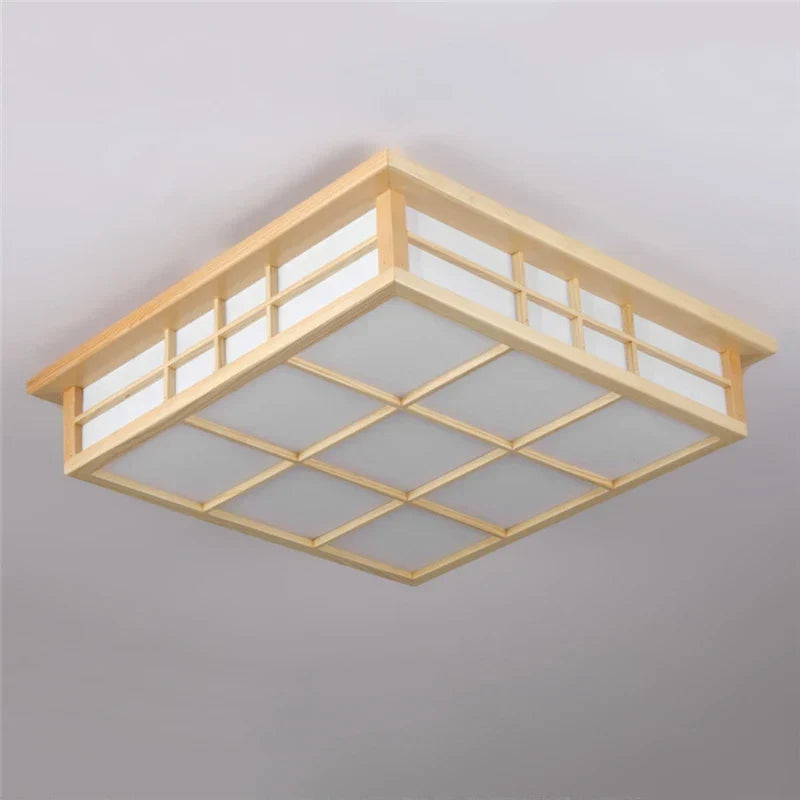 Decorbites™ Japanische Holzkantige LED-Deckenleuchten für modernes Wohnzimmer und Küche