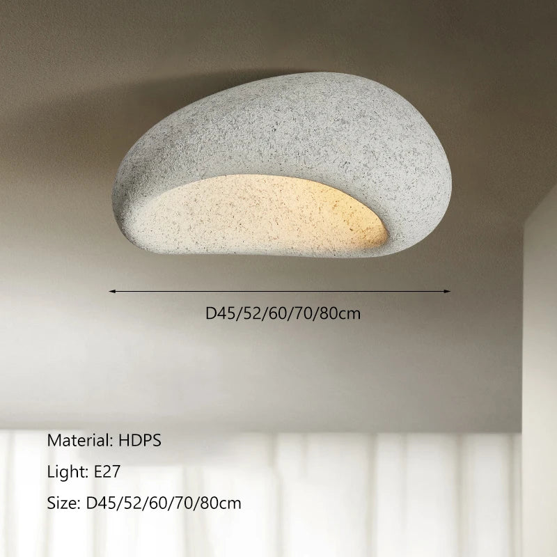 Decorbites™-Creme-Deckenleuchte Nordischer Minimalistischer Wabi-Sabi-Stil Schlafzimmer Wohnzimmer Leuchtenarmaturen