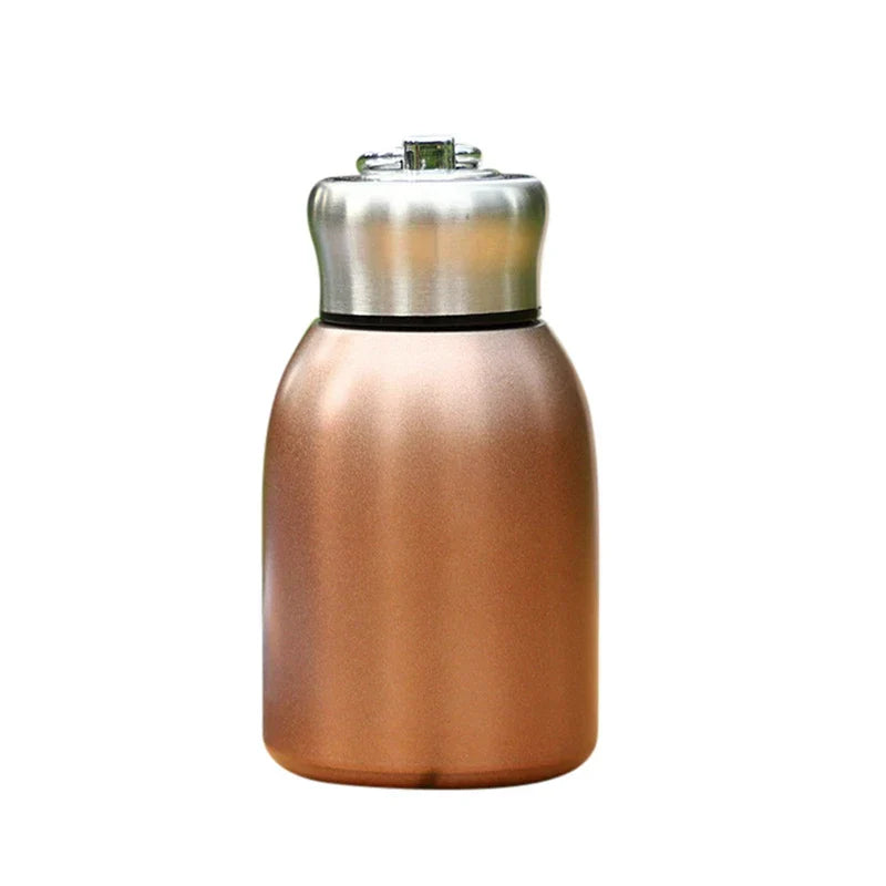 DecorBites™ 300ml Mini Coffee Vacuum Flask Stainless Steel Travel Water Bottle