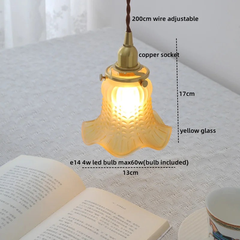 Decorbites™ Klar-Glas-LED-Kupfer-Hängelampe für moderne Heimdekoration.