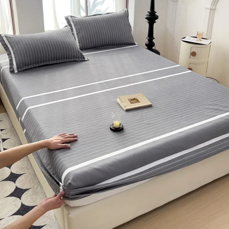 Decorbites™ Japanischer Stil Dickes Spannbettlaken für Queen-/King-Size-Bett
