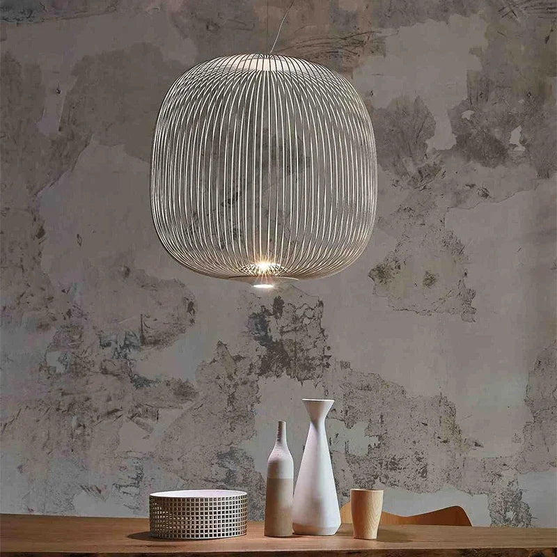 DecorBites™ Industrial Birdcage Iron Table Lamp for Bar, Restaurant, Hotel - LED Lighting
