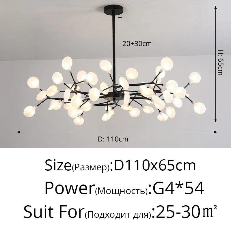 Decorbites™ LED-Leuchter Glühwürmchen: Moderne nordische Deckenleuchten für luxuriöse Wohnraumausstattung