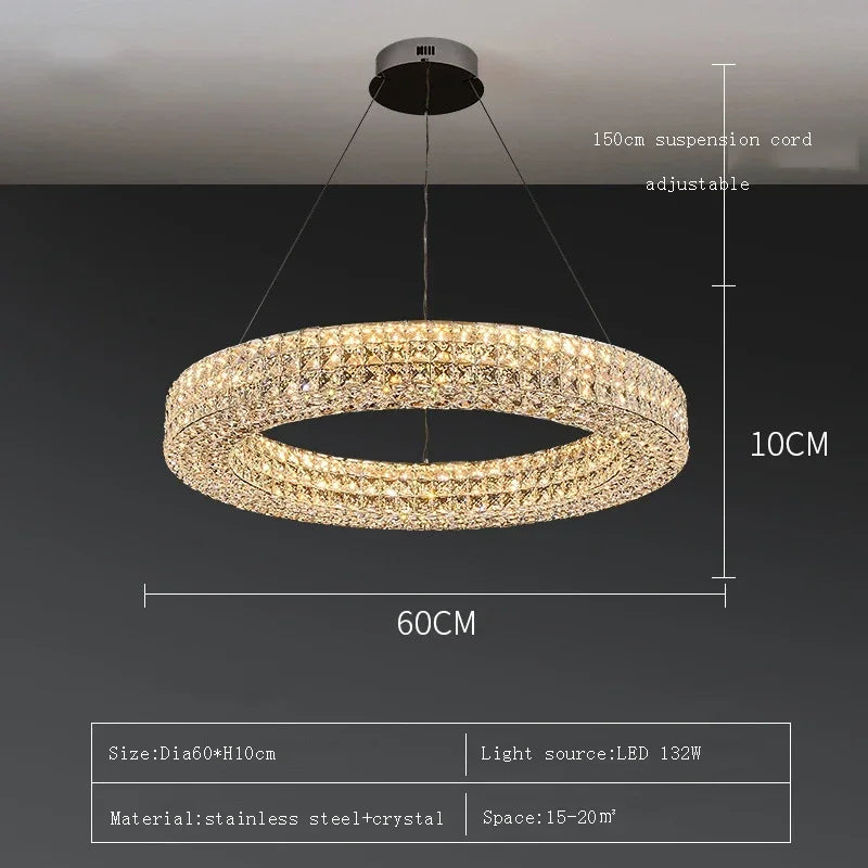 Decorbites™ Crystal-LED-Deckenleuchter: Moderner Luxus für Wohnzimmer, Schlafzimmer und Heimdekoration