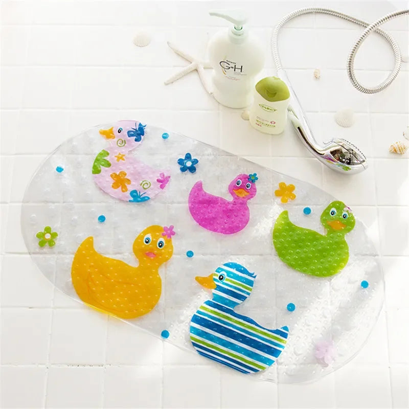 Decorbites™ Kinder-PVC-Badmatte mit Saugnäpfen und Drainage in 12 Farben