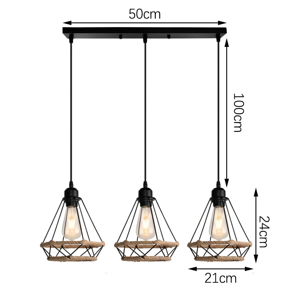 Decorbites™ Industrielle Hängelampe für Küche, Schlafzimmer und Gangbeleuchtung