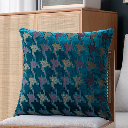 Decorbites™ Houndstooth Luxus-Kissenbezug 45x45 cm – Hochwertiger Dekorativer Sofakissenbezug