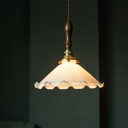 Decorbites™ Glas-LED-Hängeleuchte Blumenlampenschirm für Schlafzimmer- und Wohnzimmerdekoration