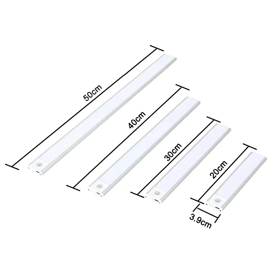 Decorbites™ 50 cm ultraflaches LED-Bewegungssensor-Schranksleuchte für Küche, Schlafzimmer, Schrank