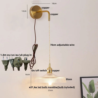 Decorbites™ LED-Wandleuchte Leiste Schlafzimmer Arbeitszimmer Klarer Glas Nachttischlampe Moderne Treppenbeleuchtung