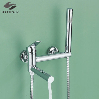Decorbites™ Messing-Wandmontiertes Badewannen-Duschmischbatterie-Set für das Badezimmer