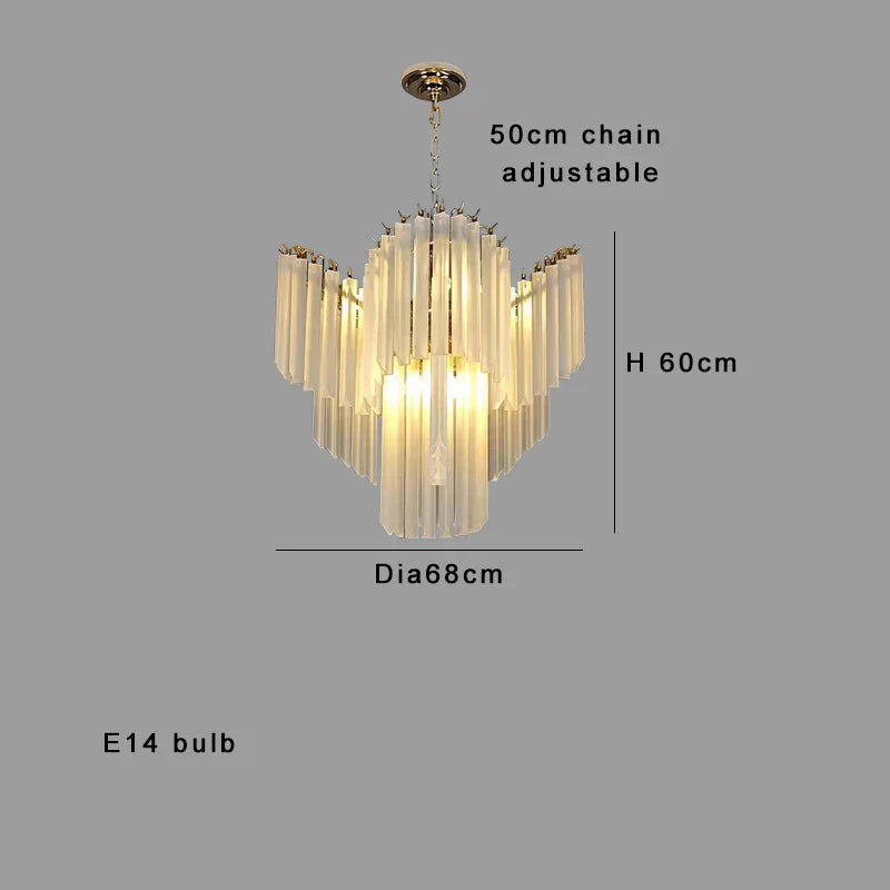 Decorbites™ Kristallglas-Lüster Elegantes Luxus Vintage-Hängeleuchte Französische Lampen
