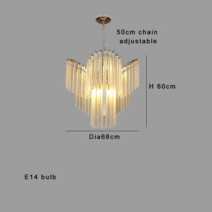 Decorbites™ Kristallglas-Lüster Elegantes Luxus Vintage-Hängeleuchte Französische Lampen