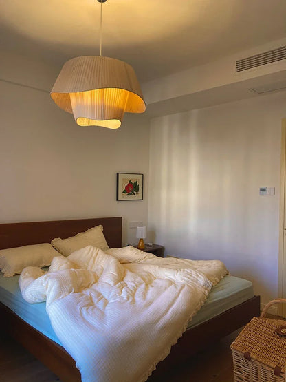 Decorbites™ Design-LED-Stoff-Pendantleuchte für Schlafzimmer, Heimdekoration, hängende Kronleuchter