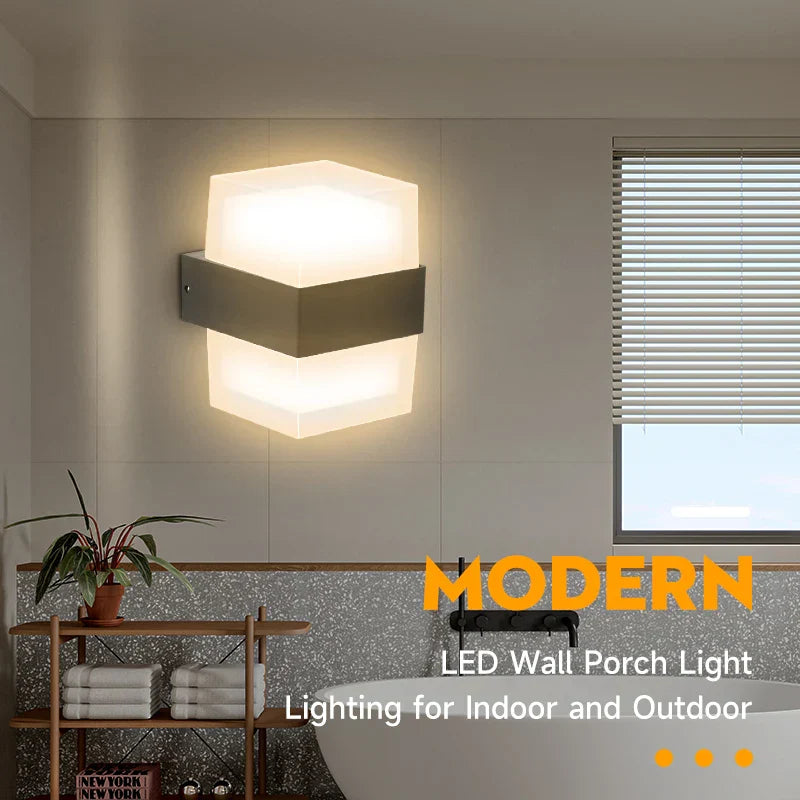 DecorBites™ LED Facade Wall Light for Home and Garden Decor, Waterproof Stair Luminaire