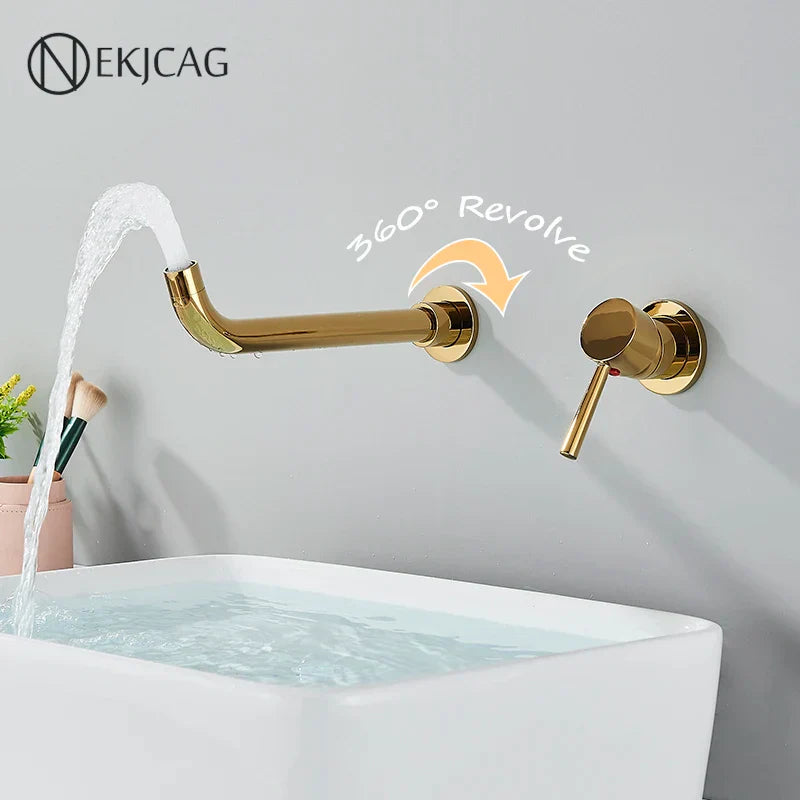 Matte Black Basin Faucet 26cm Single-Handle