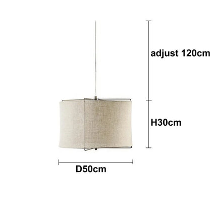 Decorbites™ Leinenstoff-Lüster: Japanischer Retro-Handarbeitskunst-Lampe für Restaurant, Schlafzimmer, Theke