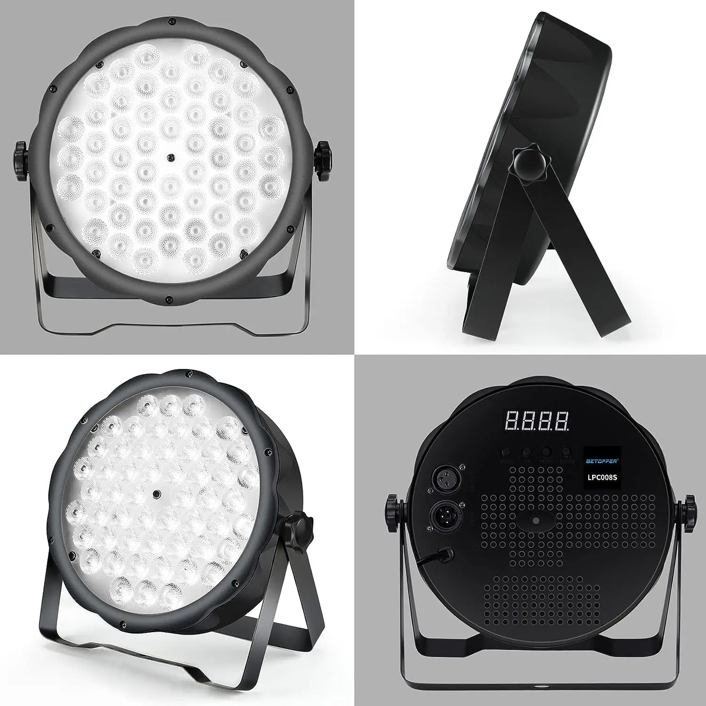 Decorbites™ Großer Wagen 54x1,5W RGB LED Par-Licht Bühnenbeleuchtung - 2 Stk.