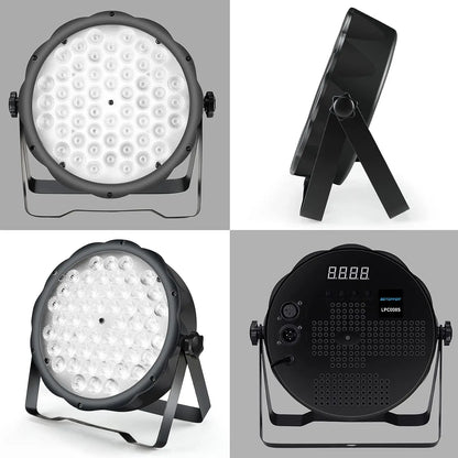 Decorbites™ Große Bär RGB LED Par-Lichter - Set aus 4 Disco-Bühnen-DJ-Partybeleuchtungen