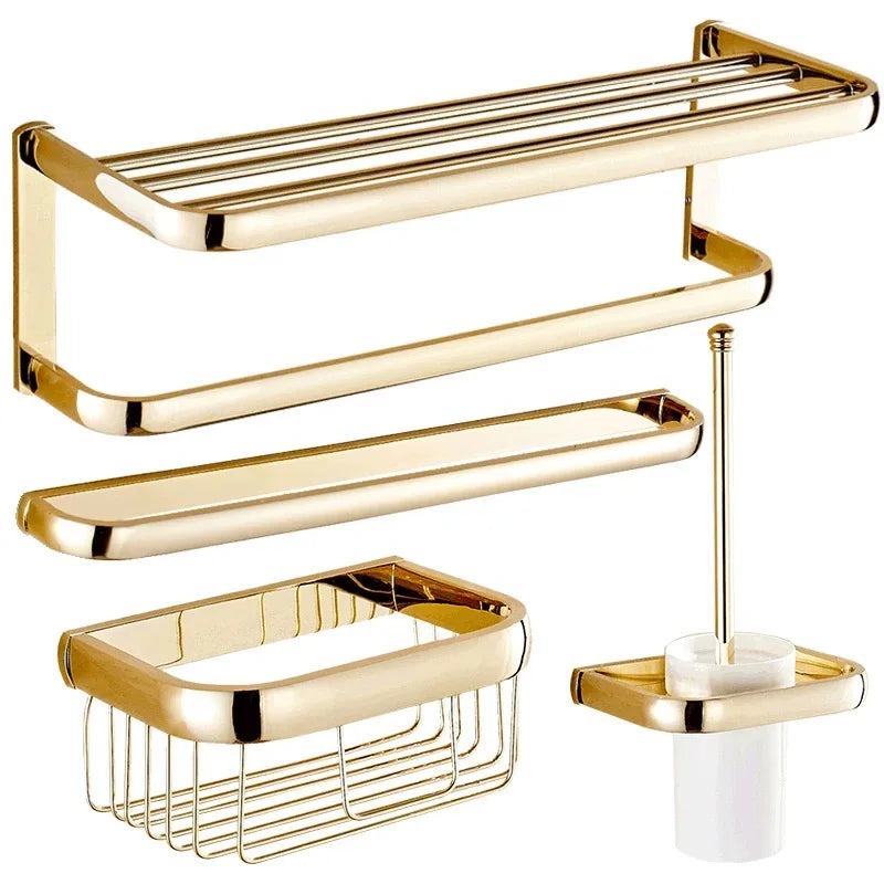 Gold Brass Bath Hardware