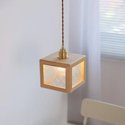 Decorbites™ Klar-Glas Walnuss-Holz LED-Hängeleuchte - Nordisch Moderne Hängelampen