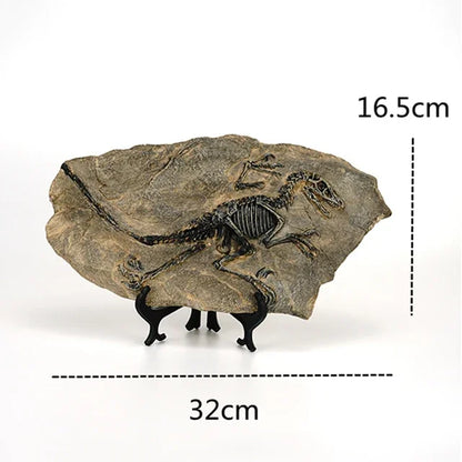 DecorBites™ Dino Fossil Resin Craft: Retro Animal Statue, Indoor Living Room Decor & Gift