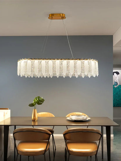 Decorbites™ Französische Creme-Wind-Kristall-Leuchter 2024 - Moderne & Romantische Beleuchtung für Wohnzimmer, Schlafzimmer, Esszimmer