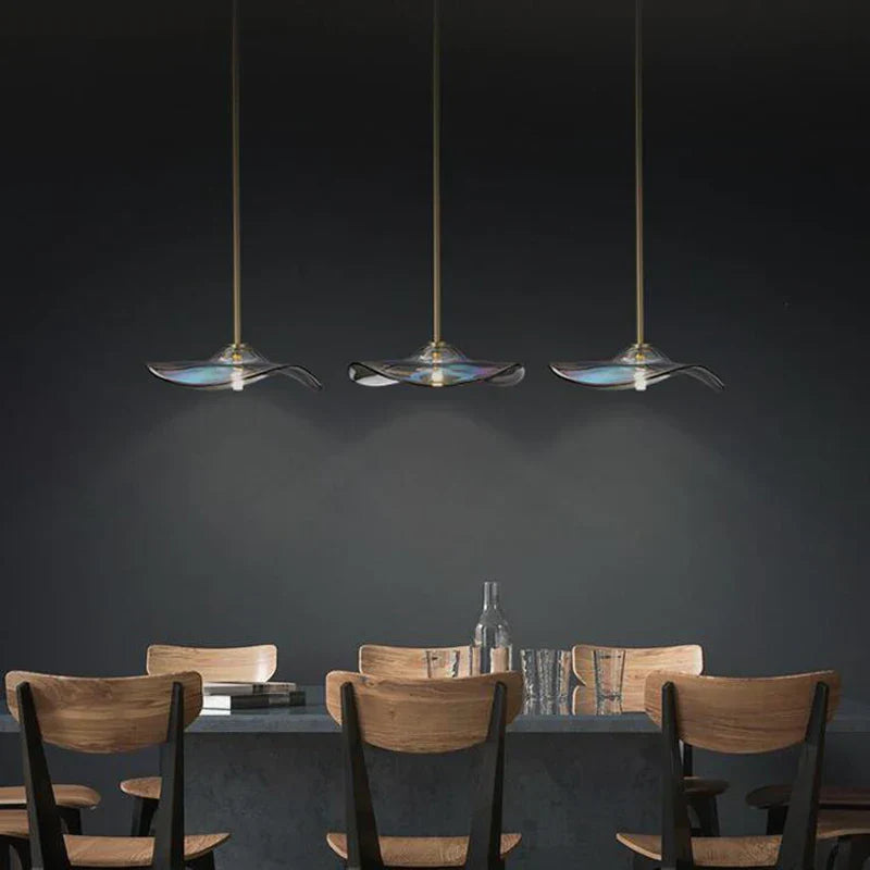 Decorbites™ Glasplattengehängeleuchte: Moderne, farbenfrohe Armatur für Heimdekoration und Beleuchtung